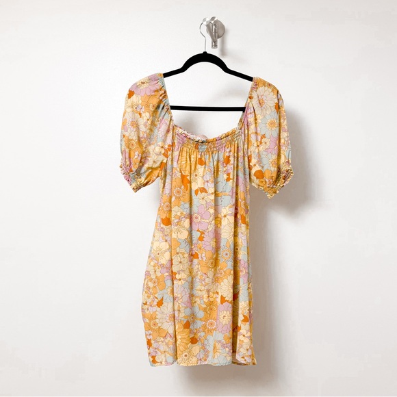 Show Me Your Mumu Annalynne Vacation Mini Dress in Groovy Blooms Small‎ - Picture 4 of 12